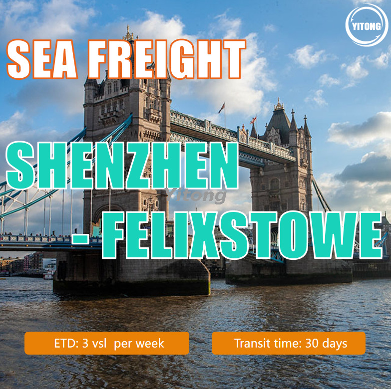 Sea Freight From Shenzhen To Felixstowe UK