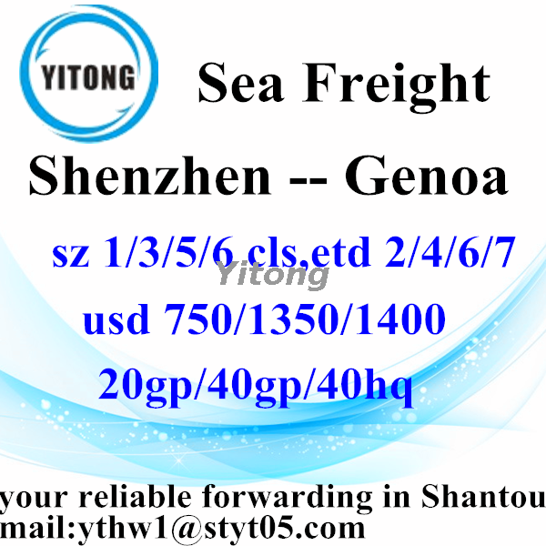 Shenzhen Ocean Freight Agent to Genoa Italy‌