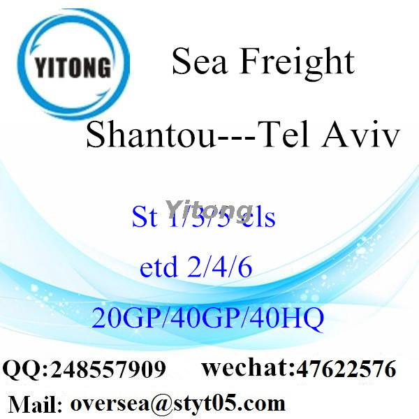 Shenzhen Port Sea Freight Shipping To Tel Aviv Israel