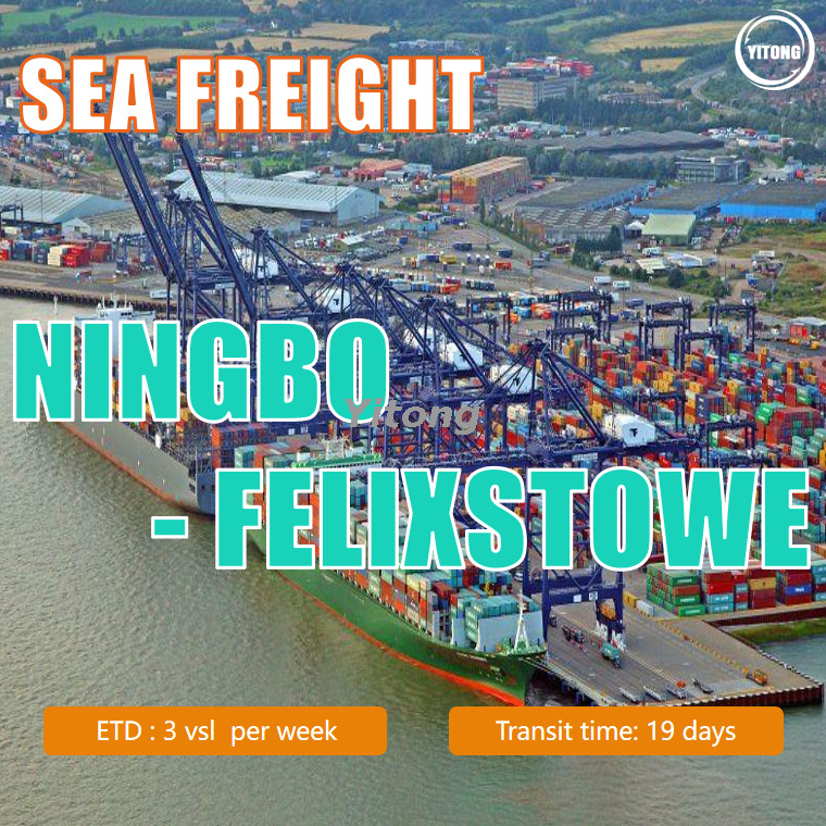 Sea Freight From Ningbo To Felixstowe United Kingdom