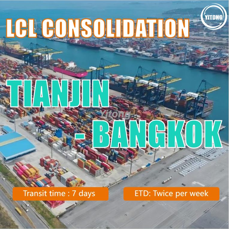LCL Consolidation From Tianjin China To Bangkok Port Thailand