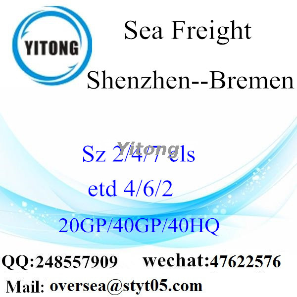 Shenzhen Port Sea Freight Shipping To Bremen Germany