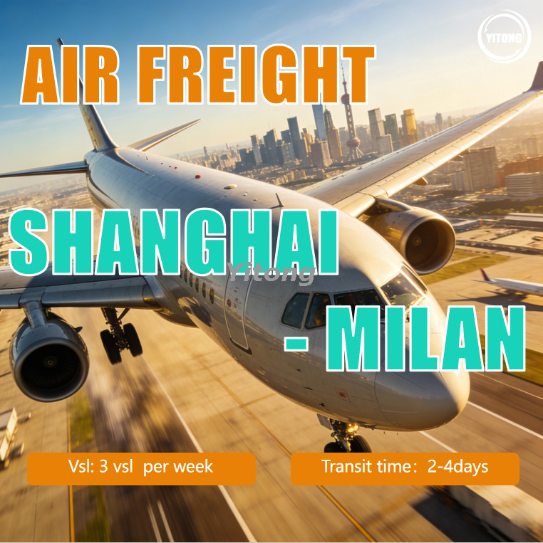 Air Cargo Service from Shanghai to Milan Italy