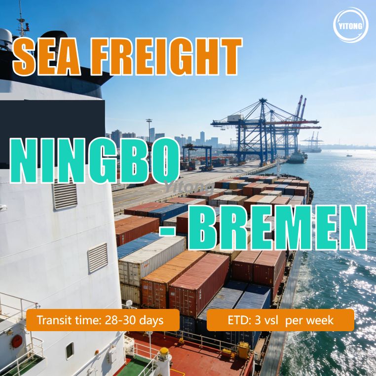 Sea Freight From Ningbo China To Port of Bremen Germany Reliable EU Container Shipping