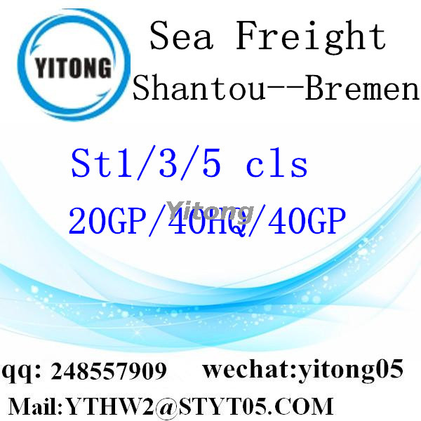 Shantou Sea Freight to Bremen Germany